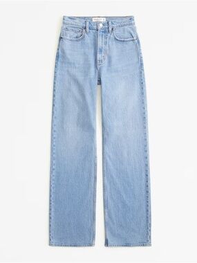 Abercrombie & Fitch Light Blue Straight-Leg Jeans